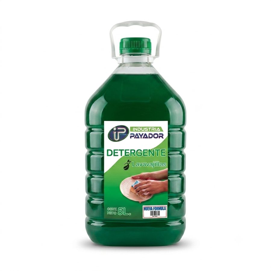 Detergente lavavajillas verde